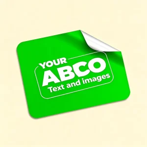Custom Personalized Single Sided Acrylic Adhesive Labels Stickers for Wedding Presents Promotional Events with Logo Soft Type