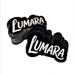Custom Personalized Waterproof Logo Stickers with Embossed Debossed Die Cut Options