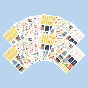 Custom Planner Stickers Sheets Self Adhesive Label Header Sticker Waterproof Vinyl Die Cut Sticker Packs