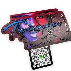 Custom Premium Logo Stickers Spot UV Raised Die Cut Sticker Adhesive 3D Varnish Printing Waterproof PVC Vinyl Label Stickers