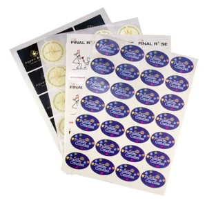 Custom Print A4 A5 Paper Vinyl Kiss Cut PVC Waterproof Stickers Holographic Glitter Deco Kids Sticker Sheets