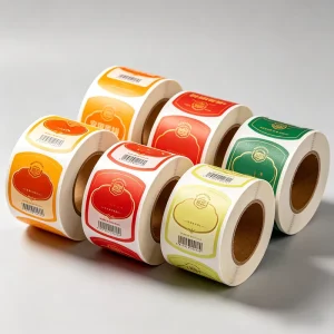 Custom Print Logo Waterproof Vinyl Adhesive Roll Packaging Label Stickers for Wine Containers Glass Bottles Food Labels