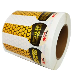 Custom Print Waterproof Adhesive Beverage Honey Jar Bottle Vinyl Label Sticker