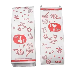 Custom Printed 60GSM Grease proof Craft Paper Bags With Your Own Logo