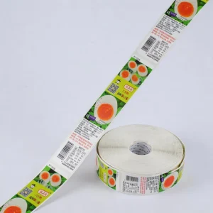 Custom Printed Adhesive Label Stickers Roll Waterproof Vinyl Paper Logo Labeling for Food Packaging Bottle Jar