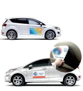Custom Printed Advertising Logo Magnetic Sticker Car Door Magnet for Advertising