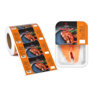 Custom Printed Cold Temperature Adhesive Seafood Frozen Food Label Freezer Grade Labels Meat Packaging Label Sticker for Food