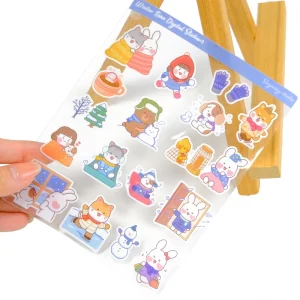 Custom Printed Cute Vinyl Stickers Decoration Self Adhesive Labels Kiss Cut Cutting Custom Stickers
