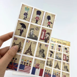 Custom Printed Decorative Paper Stickers Promotional Sticker for Gift Packaging and Decoration