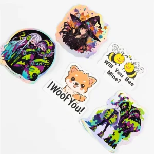 Custom Printed Glossy Die-Cut Vinyl Stickers Waterproof Anti-Uv PVC Custom Logo Stickers
