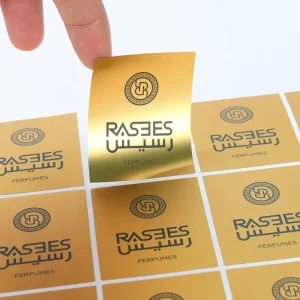 Custom Printed Glossy Silver Label Stickers Silver Bopp Label Blank Silver Sticker Labels Printed Adhesive