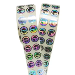 Custom Printed Logo Die Cut Sheet 3D Hologram Vinyl Labels Laser Sticker for Certificate Anti fake