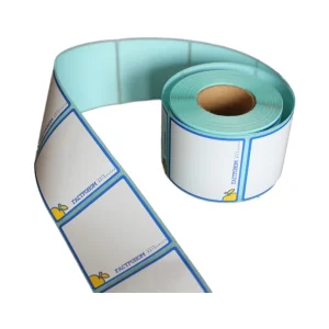 Custom Printed Logo Label Roll High Temperature Waterproof Label Stickers Thermal Label Roll