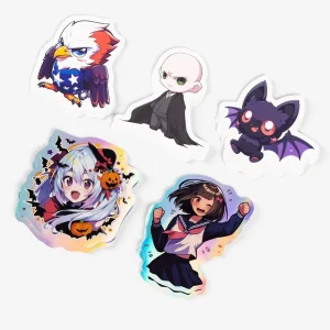 Custom Printed Logo Label Shiny Die Cut Sticker Uv Self Adhesive Waterproof Vinyl Die Cut Sticker