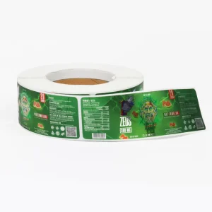 Custom Printed Logo Labels Packaging Vinyl Waterproof Sticker Printing Roll Label Stickers for Decoration