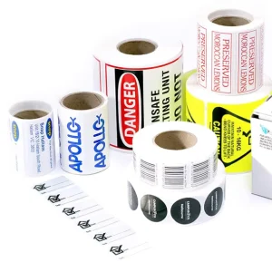 Custom Printed Logo Labels for Packaging Vinyl Waterproof Sticker Printing Roll Label Round Stickers