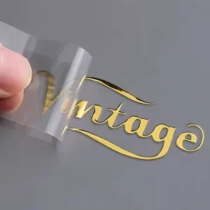 Custom Printed Logo Stickers Easy Peel Waterproof White & Clear Vinyl Labels for Car Cup and Bottle Low MOQ