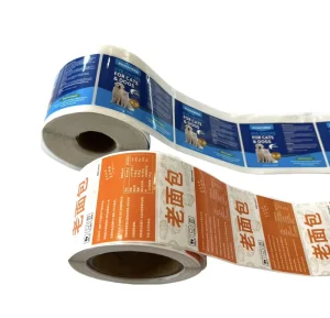 Custom Printed PP Waterproof Label Stickers Roll PET Self-Adhesive Glossy Matte Finish for Food Product Packaging