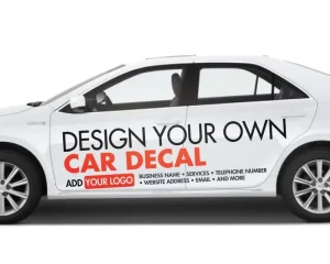Custom Printed PVC Car Stickers Window Decal Vinyl Advertising Poster
