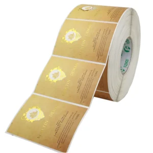 Custom Printed Packaging Adhesive Sticker Printing Roll Label Art Paper Stickers