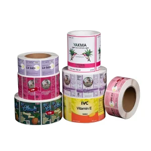 Custom Printed Private Roll Self Adhesive BOPP Labels for PVC PP Detergent Bottle Laundry Liquid Detergent Bottle Label