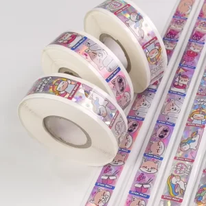Custom Printed Roll Labels Adhesive Stickers on a Roll Waterproof Vinyl Decals for Product Packaging Branding Logo Printing