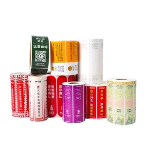 Custom Printed Roll Labels Stickers Waterproof Adhesive Sticker Labels for Packaging