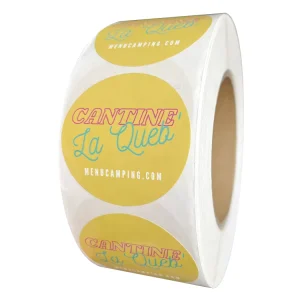 Custom Printed Roll Waterproof Adhesive Round Logo Label Sticker for Mailer Bag