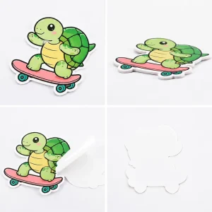 Custom Printed Round Paper Self Adhesive Stickers 1 Inch Paper Core for Package