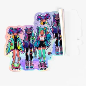 Custom Printed Self Adhesive PVC Vinyl Stickers Waterproof Die Cut Logo Labels for Packaging