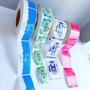 Custom Printed Self adhesive Waterproof Offset Paper Gold Foil Labels Film Laminated Brand Logo Stickers for Bottle Seals Roll