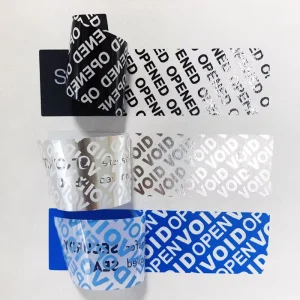 Custom Printed Silver VOID Label Tamper Evident Sticker Security Seal Warranty Protection Product Use