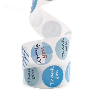 Custom Printed Stickers Self adhesive Oil proof Water resistant Vinyl Paper Coffee Cup Stickers Roll Packaging Labels