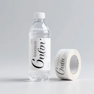 Custom Printed Water Bottle Labels Waterproof Water Bottles Packaging Labels Sticker For Mineral Water By Roll