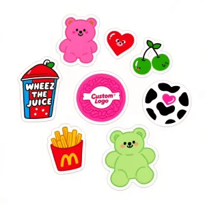 Custom Printed Waterproof Anti UV Vinyl Stickers Die Cut Logo Labels Adhesive PVC 100pcs MOQ for Promotional Gifts