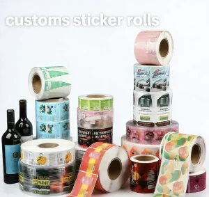 Custom Printed Waterproof Oil Proof Synthetic Paper Strong Adhesive Self Adhesive Sticker Rolls for Packaging