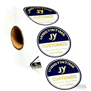 Custom Printed Waterproof Self adhesive Label Sticker Round Shape Logo Labels for Jars Bottles Packaging