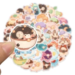 Custom Printed Waterproof Vinyl Adhesive Advertising Die Cut Stickers Label