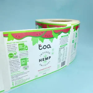 Custom Printed Waterproof Vinyl Adhesive Labels Strong Logo Paper Label Stickers Custom Roll Labels