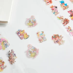 Custom Printed Waterproof Vinyl Self adhesive Hand Decorated HD Printed Transparent Stickers