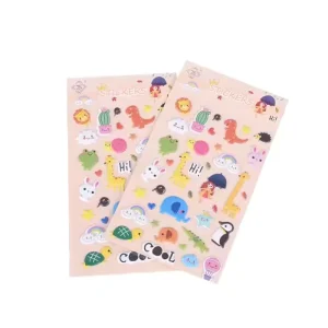Custom Printing Adhesive Decal Transparent Gel Label Puffy Stickers for Decoration