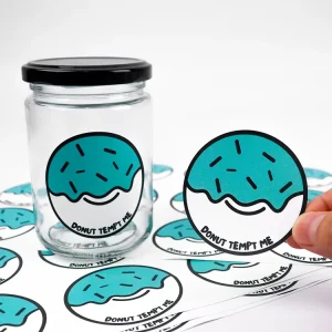 Custom Printing Adhesive Vinyl Products Packaging Label Logo Waterproof Sticker Label