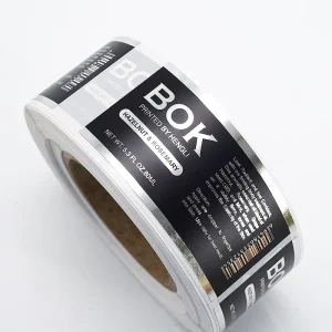 Custom Printing Adhesive Waterproof Food Cosmetics Bottle Jar Vinyl PVC Plastic Paper Roll Packaging Labels Logo Stickers