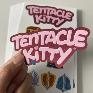 Custom Printing Adhesives Vinyl Logo Glitter Film Kiss Cut Stickers Die Cut Stickers Sheet