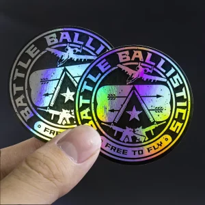 Custom Printing Die Cut Hologram Self-adhesive Logo Sticker Vinyl Waterproof Personalized Gold Foil Holographic Sticker Label
