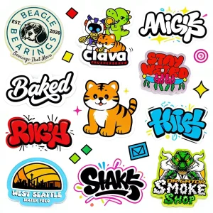 Custom Printing Die Cut Vinyl Sticker Waterproof PVC Vinyl Custom Stickers Promotion Gift Design UV Proof Die Cut Sticker