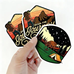 Custom Printing Die Cut Vinyl Stickers Self Adhesive Waterproof Sticker Custom Logo Sticker PVC Label