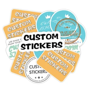 Custom Printing Eco Friendly Waterproof UV Printed PVC Stickers Die Cut Adhesive Labels for Promotional Use