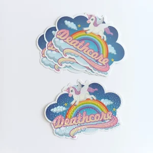 Custom Printing Gold Foil Vinyl Sticker Roll Self Adhesive Waterproof Custom Shape Glossy Matte Finish Logo Stickers Label for