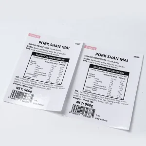 Custom Printing Industrial Product Label Food Ingredient Label Parameter Label
